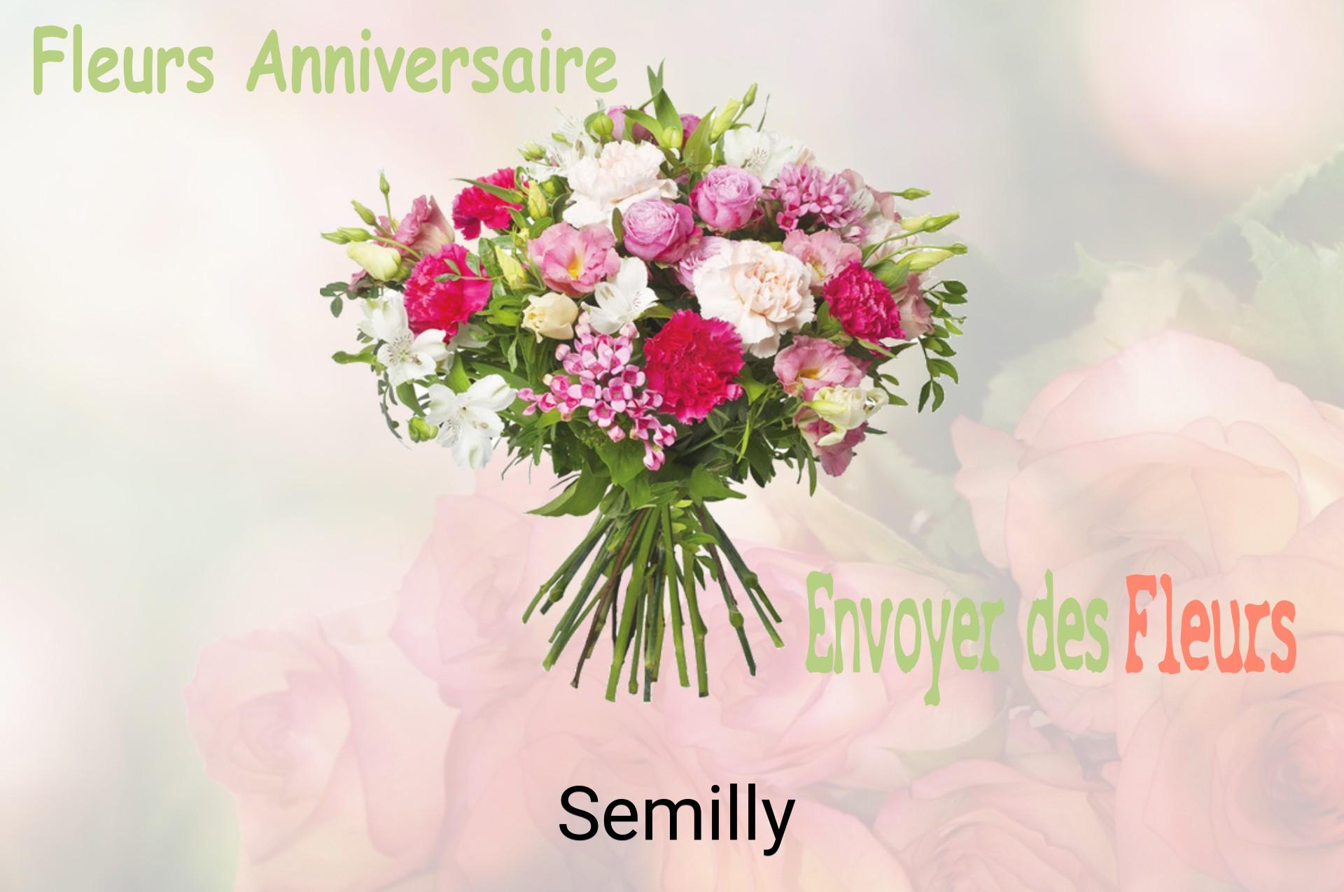Bouquet de fleurs d’anniversaire livré à Semilly